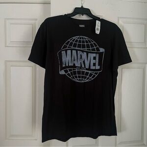 Men’s Black Marvel T Shirt Size XL NWT